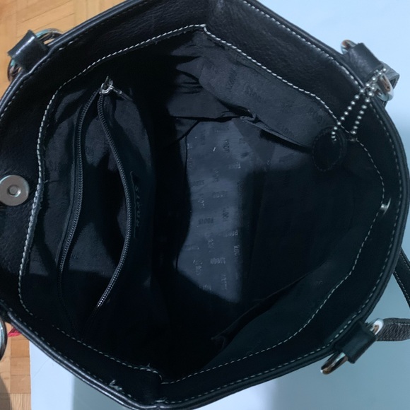 Black Leather Tote Bag - Picture 3 of 4